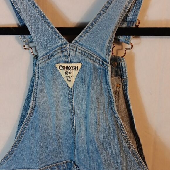 OshKosh B'gosh Girl's Denim Overalls - Picture 5 of 7